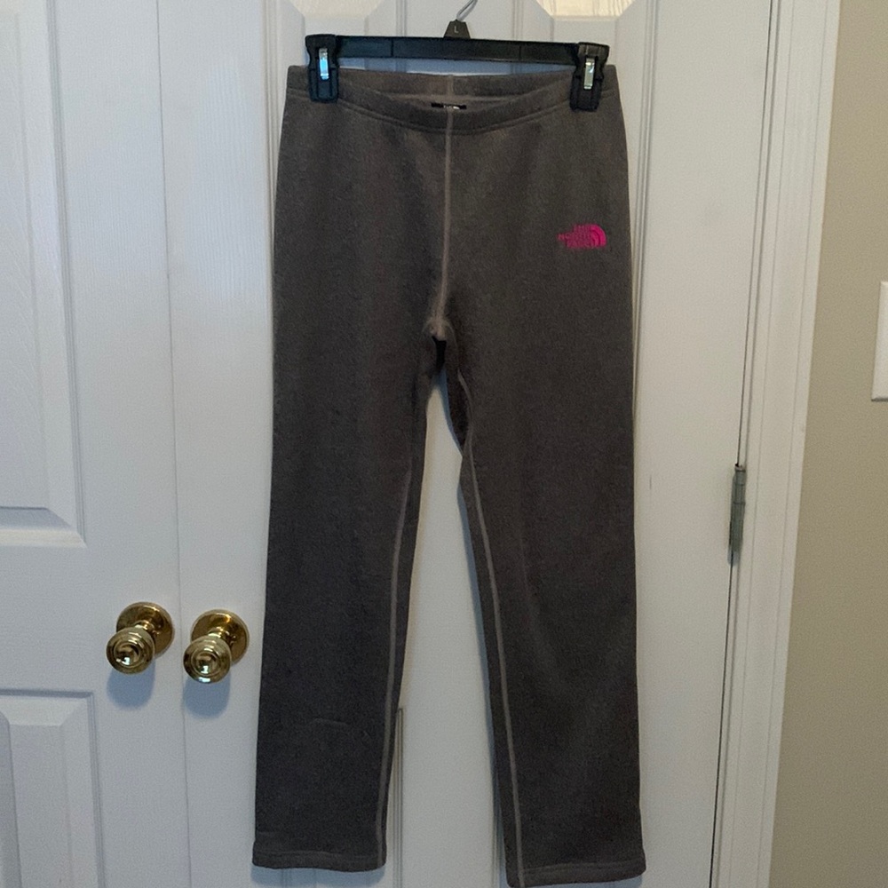Girls North Face Grey pants Size dress 14/16